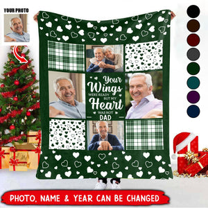 Memorial Personalized Custom Blanket - Sympathy Gift For Family Members