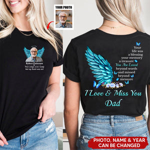 Your Memory A Treasure Personalized T-shirt - Sympathy Gift For Family Members