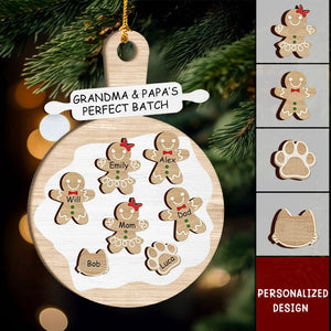 Personalized Cookie Man Ornament - Christmas Gift for Grandma