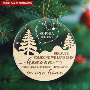 In Loving Memory picture Of The Dead Ornament, Memorial Custom Gift