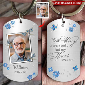 Personalized Memorial Photo Keychain - Memorial Gift Idea For Family