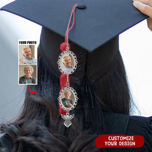 Personalized Memorial Graduation Tassel Photo Charm