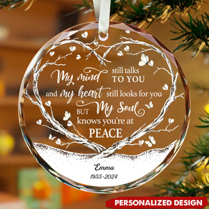 My Heart Still Looks For You-Personalized Customization Glass Ornament