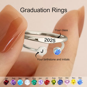 The Perfect Graduation Gift - Personalized Birthstone Class Ring