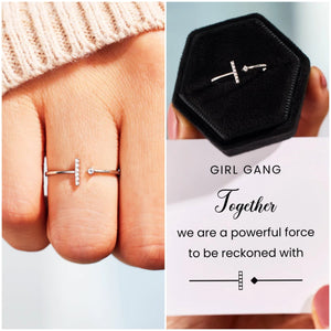 Girl Gang Minimalist T Shaped Ring