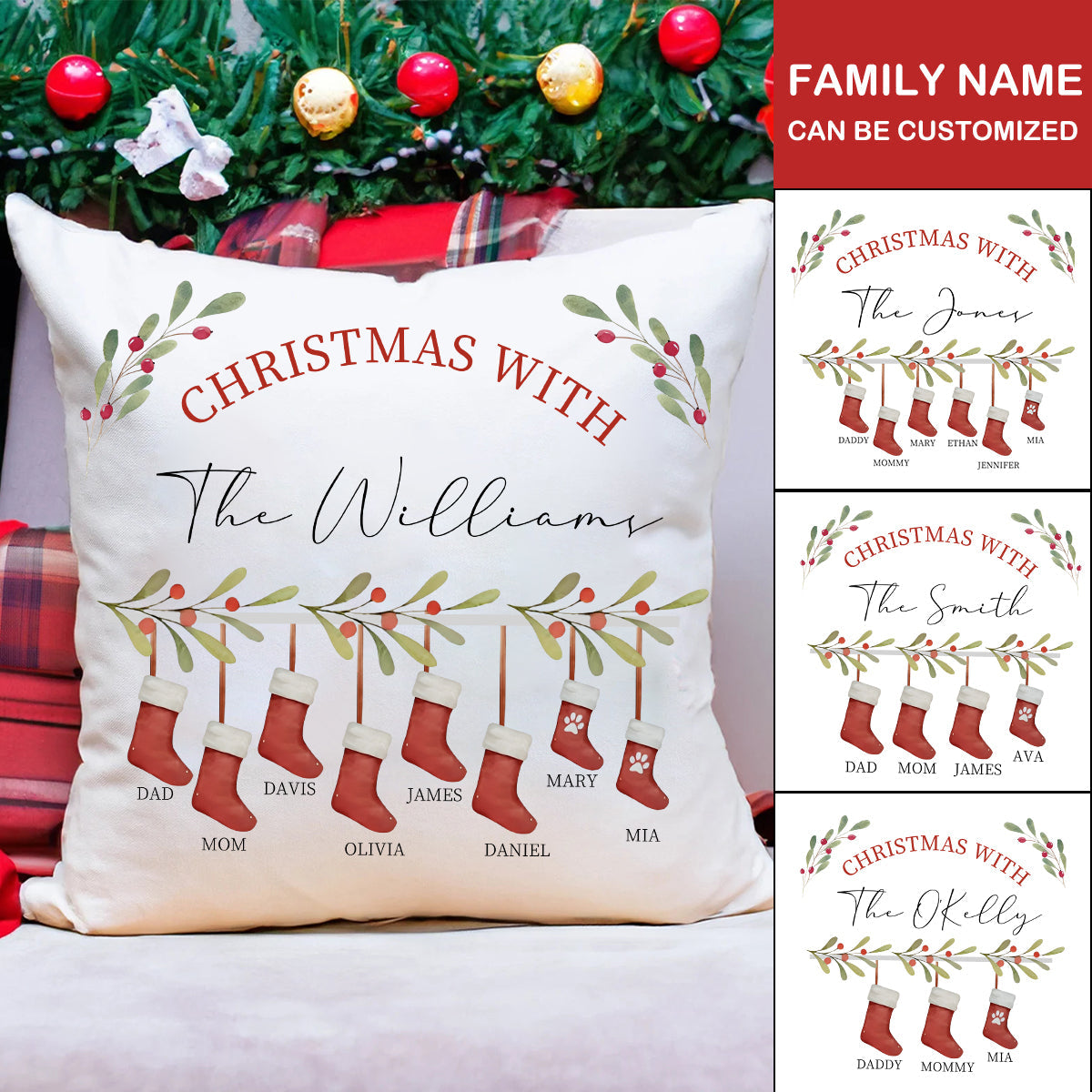 Personalized Christmas Pillow-A Gift For Your Family