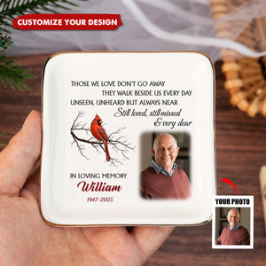 They Walk Beside Us Every Day - Personalized Jewelry Dish