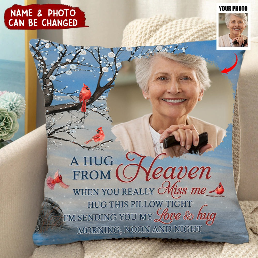 Custom Photo I'm Sending You My Love - Memorial Personalized Custom Pillow