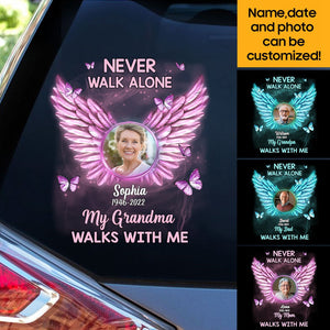 Never Walk Alone Custom Photo Personalized Decal Sticker