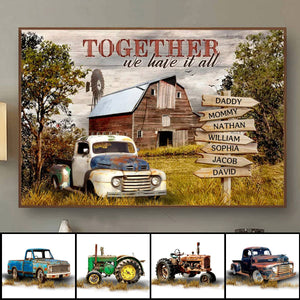 Together We Have It All- Personalized Custom Poster, Christmas Gifts