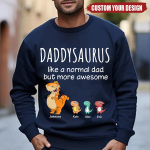 Grandpasaurus And Kids Personalized Man Sweatshirt