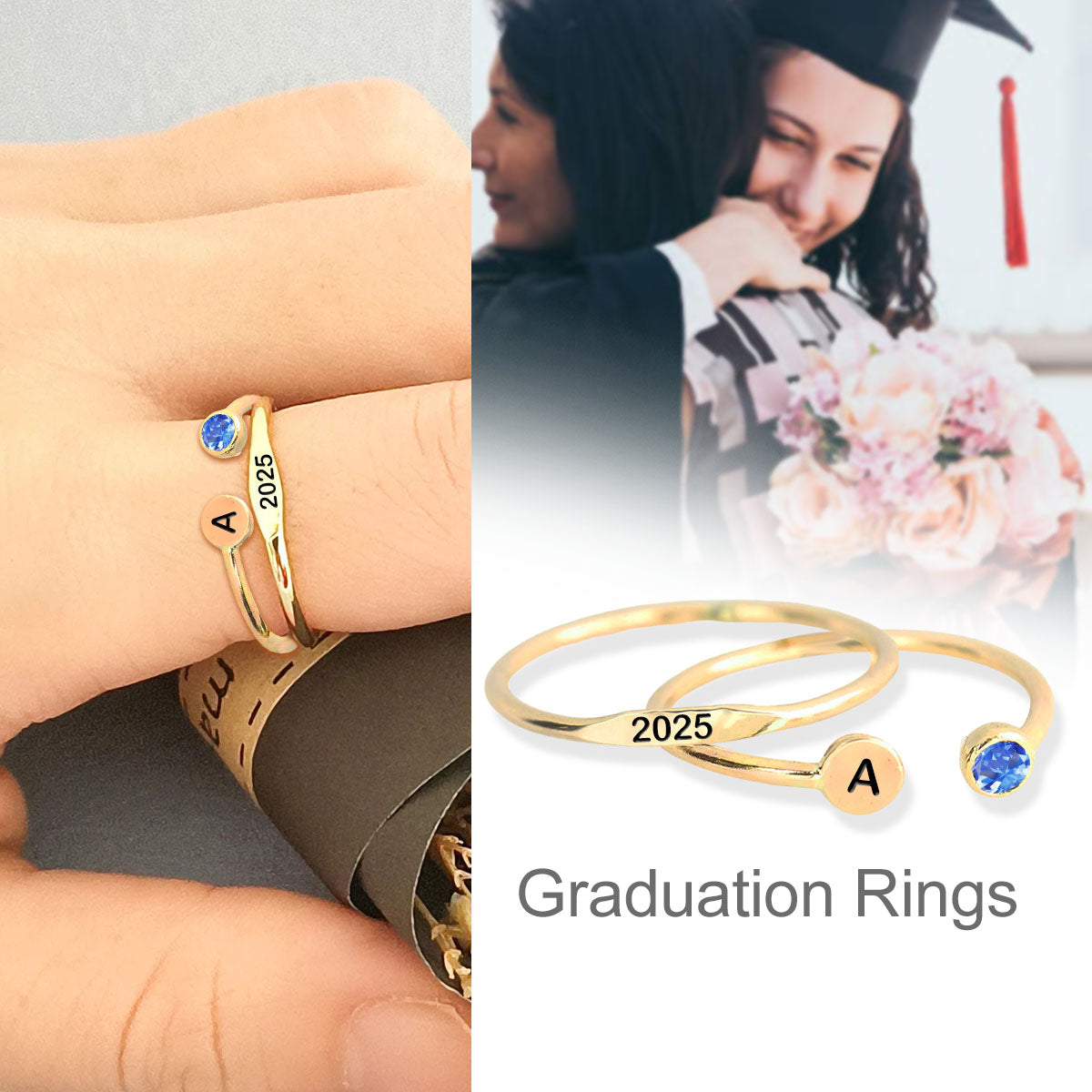 The Perfect Graduation Gift - Personalized Birthstone Class Ring