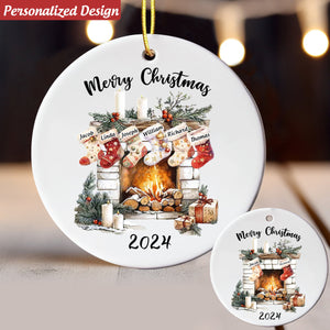 Personalized Family Christmas Ornament, Family Christmas Keepsake