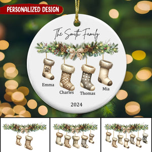 Personalized Socks Christmas Ornament - Gifts for the Family