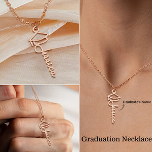 Personalized Graduation Necklace with Graduate's Name