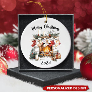 Personalized Family Christmas Ornament, Family Christmas Keepsake