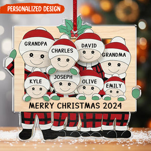 Personalized Custom Family Name Ornament, Christmas Ornament