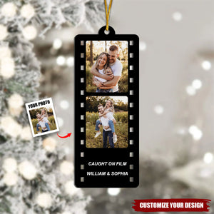 Personalised Photo Reel Christmas Tree Decoration Ornament