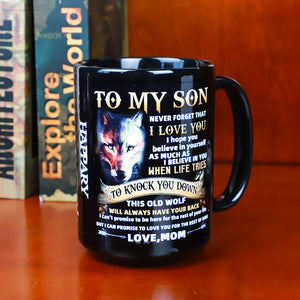 Mom To Son - Never Forget I Love You- Coffee Mug - HAPPARY