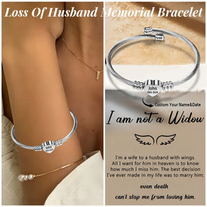 Personalized Name&Date Memorial Bracelet - Gift For Christmas