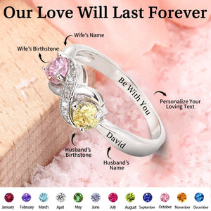 Personalized Promise Birthstones Ring For Her