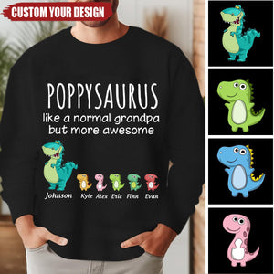 Grandpasaurus And Kids Personalized Man Sweatshirt