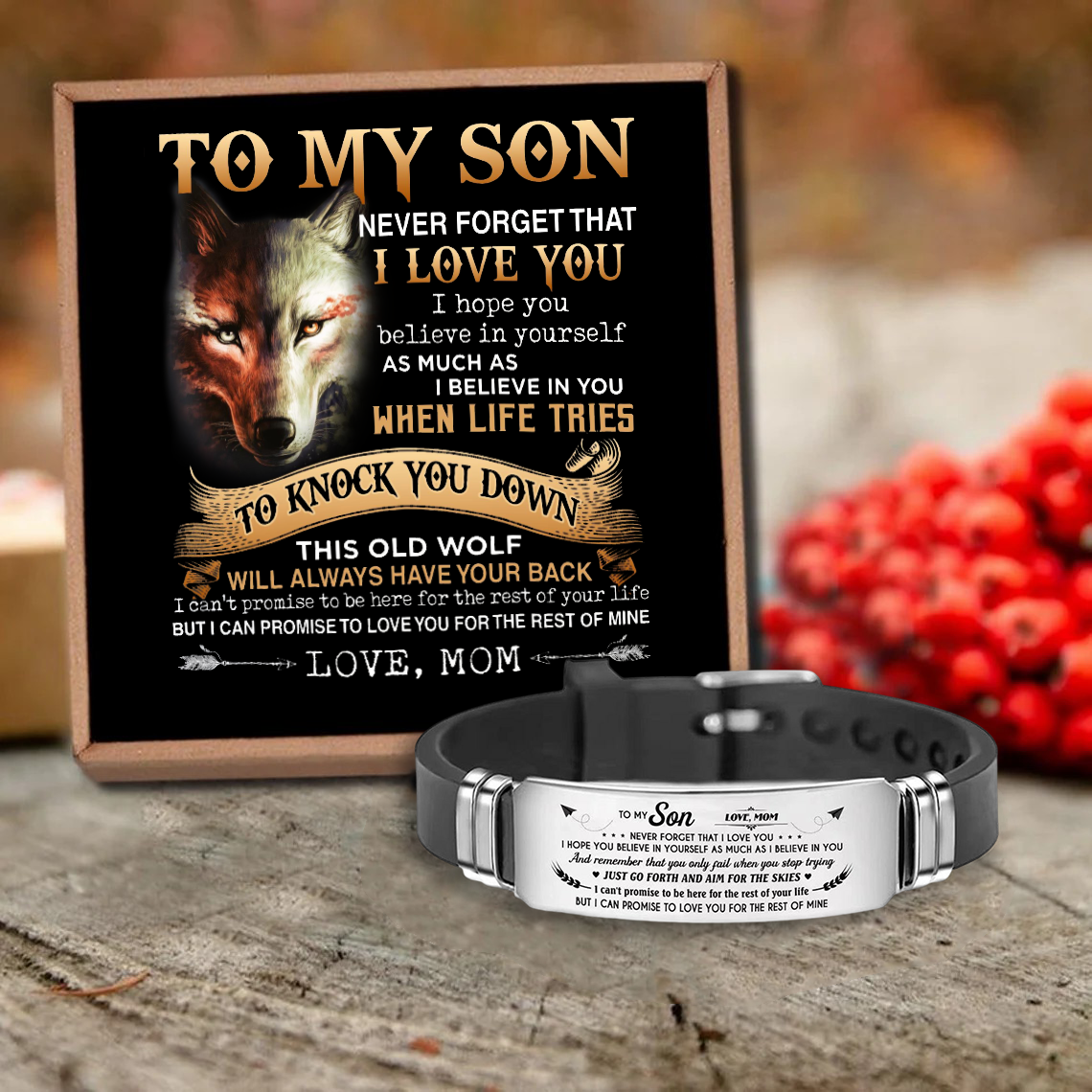 To my son store bracelet love mom