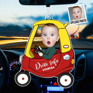 Drive Safe Daddy - Personalized Car Photo Ornament