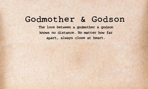 The Love Between Godmother and Godson-Personalized Godmother Birthstone Bracelet