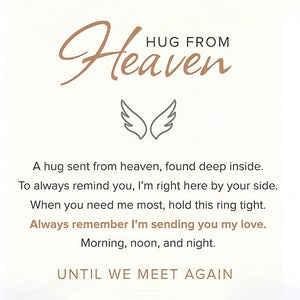 Hug From Heaven Memorial Personalized Engraved Bracelet