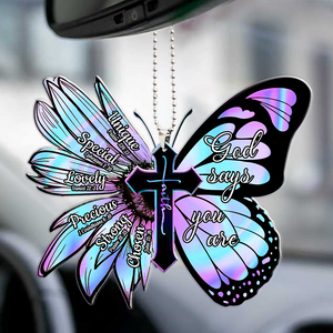 God Says You Are Butterfly Ornament