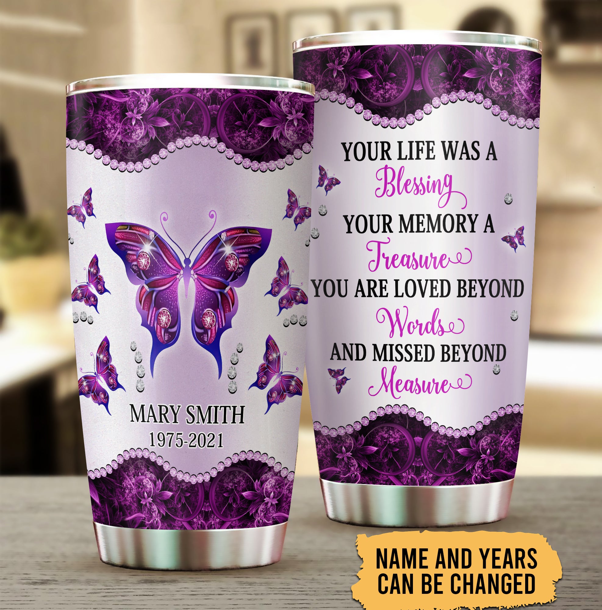 Your Memory A Treasure Personalized Tumbler