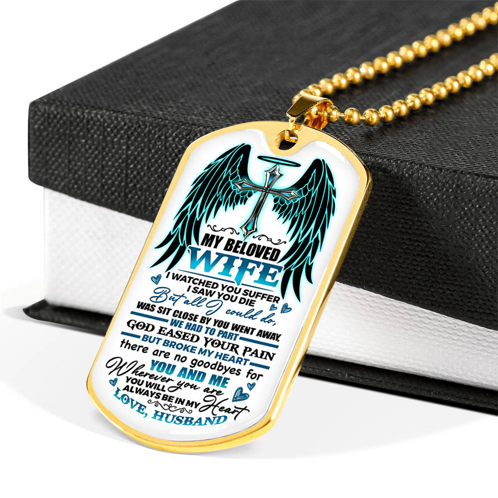 Husband dog tag clearance necklace