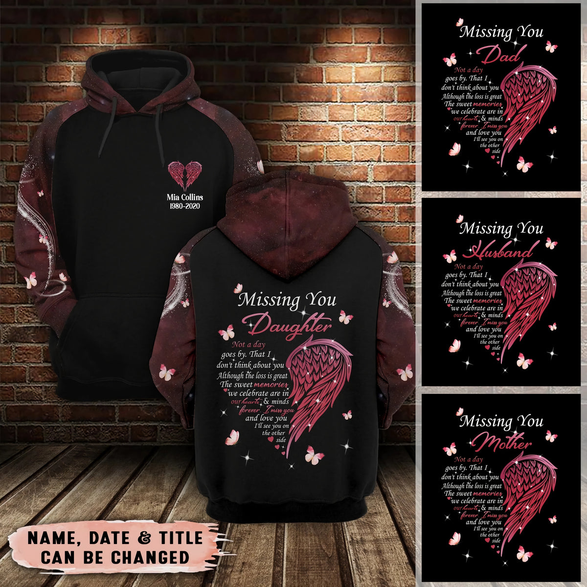 I Will See You On The Other Side Personalized All Over Print Hoodie ...