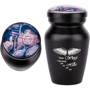 Personalized Photo Cremation Mini Keepsake Urn