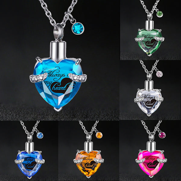 SEIRAA Urn Necklaces for Ashes in My Heart Flower Pendant Memory Locket  Necklace Cremation Gifts Ashes box necklace