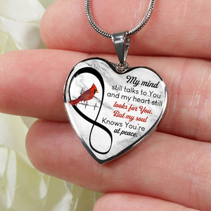 Memorial Cardinal Necklace - My Mind Still Talks To You