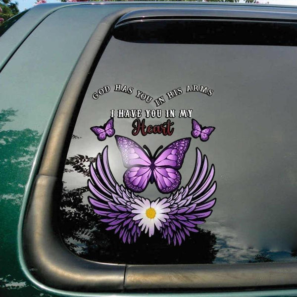 Memorial Butterfly Decal - HAPPARY