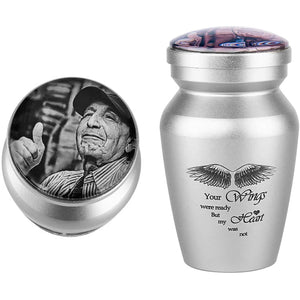 Personalized Photo Cremation Mini Keepsake Urn