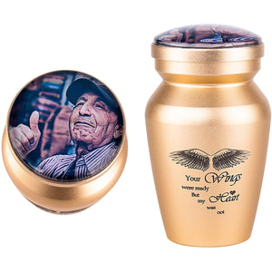 Personalized Photo Cremation Mini Keepsake Urn