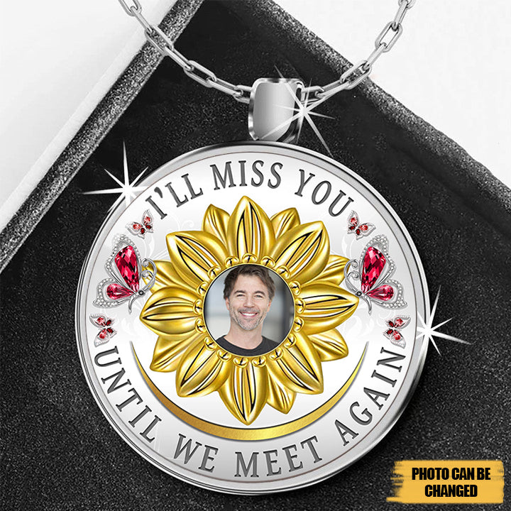 I'll Miss You Customize Photo Necklace