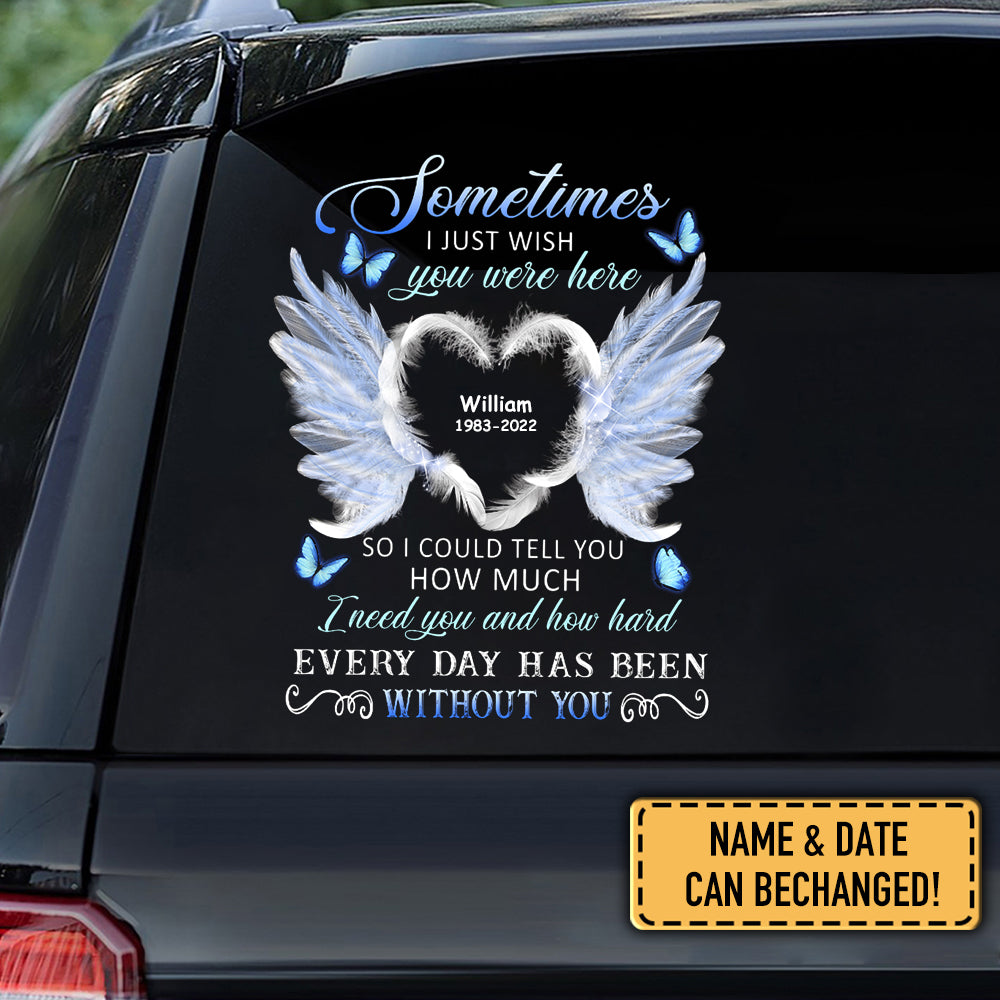 Memorial Butterfly Decal - HAPPARY