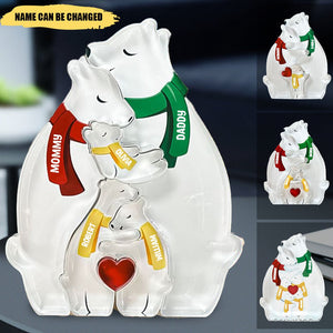 Hugging Bear Family - Personalized Acrylic Bear Family Puzzle