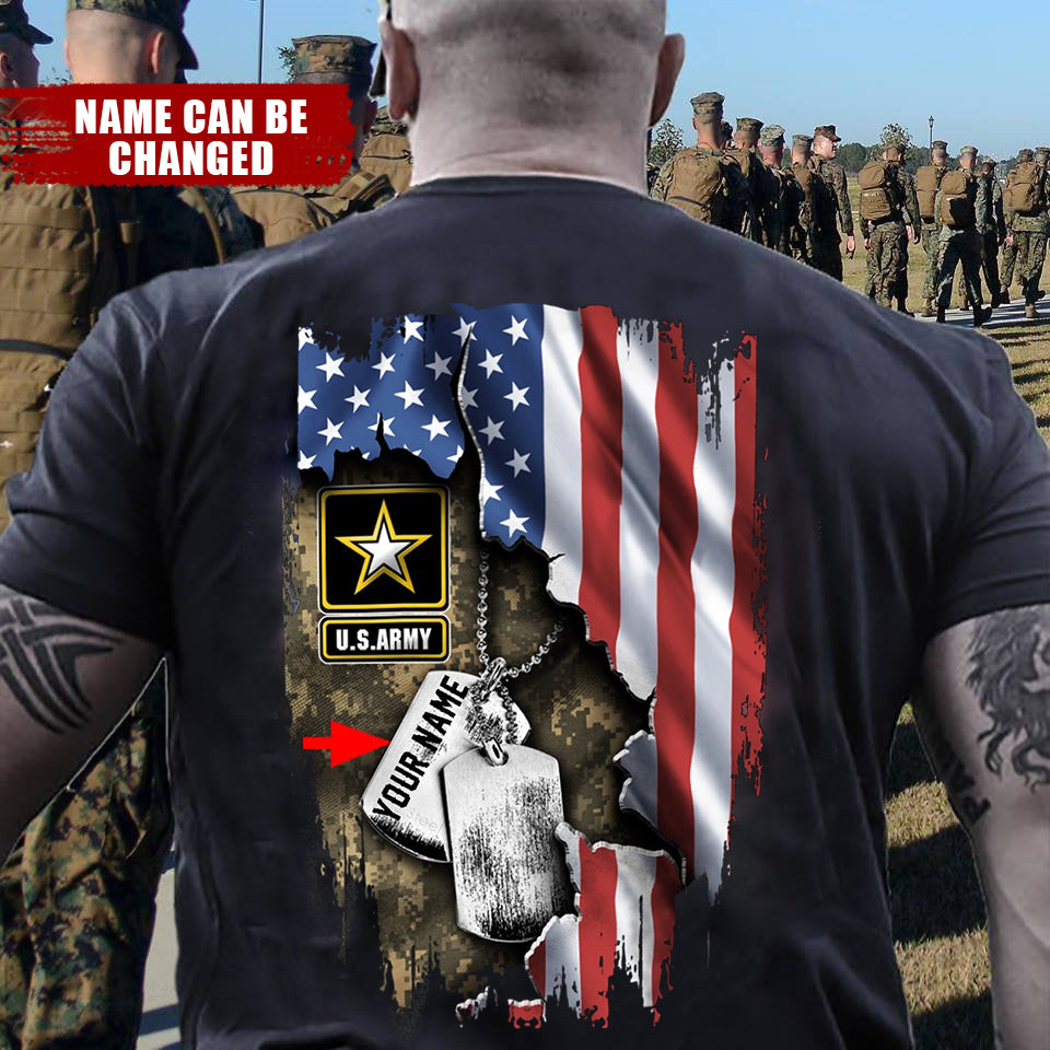 Personalized US. Army Custom Name T-shirt