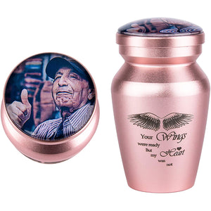 Personalized Photo Cremation Mini Keepsake Urn