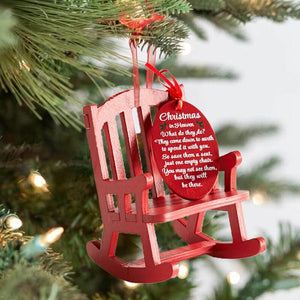 Christmas Ornaments Rocking Chair, Christmas in Heaven Ornament