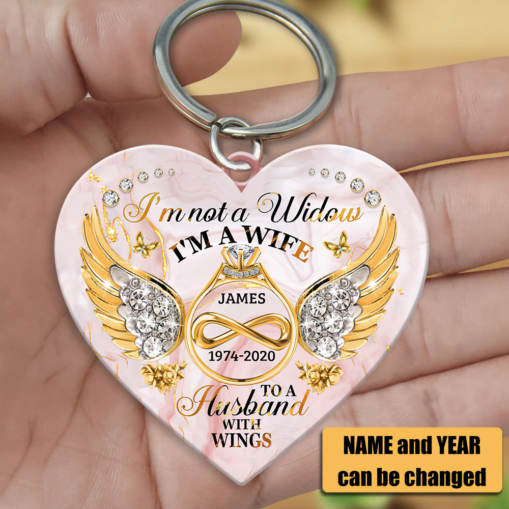 Personalized I'm Not A Widow Acrylic Keychain