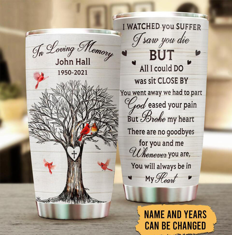 I Watched You Suffer I Saw You Die Personalized Tumbler