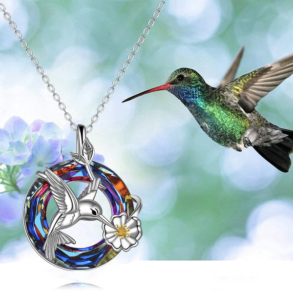 Hummingbird shop urn necklace