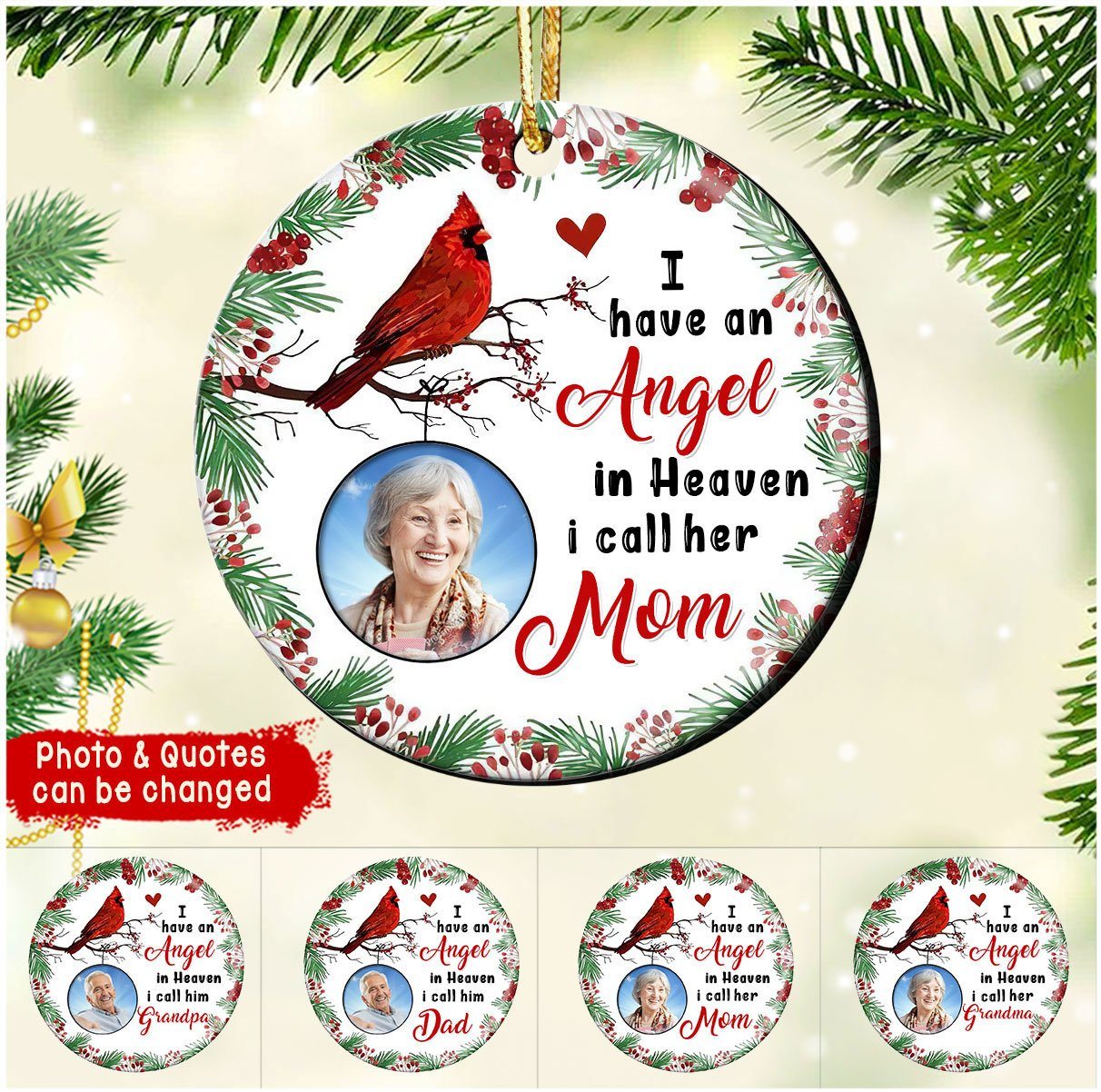 Personalized I Have An Angel In Heaven Memorial Ornament